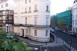 Bldg. across Westbourne Terrace from our hotel Wallpaper