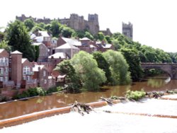 Durham Castle & Cathedral from the Weir Wallpaper