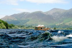 Pleasure Boat on Derwentwater. Wallpaper