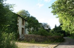 Row of cottages at Knowle Green Wallpaper