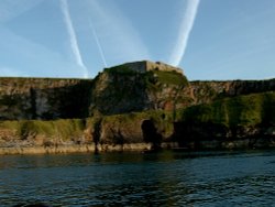 Berry Head from the sea. Wallpaper