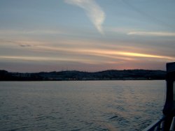 Sunset over Paignton. Wallpaper