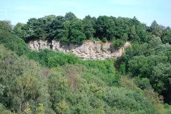 The cliffs at Doultons Clay Pit Wallpaper