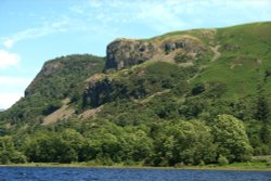 Derwentwater, a view looking north from a pleasure craft. Wallpaper