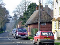 Thatched cottage, Southwick, Hants. Wallpaper