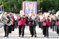 Spennymoor Heritage Banner at Durham MIners Gala 2008 Wallpaper