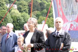 Spennymoor Heritage Banner at Durham Miners Gala 2008 Wallpaper