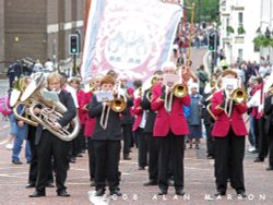 Spennymoor Heritage Banner at Durham Miners Gala 2008 Wallpaper