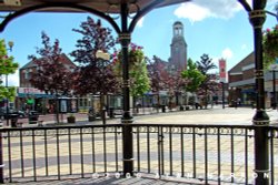 Spennymoor Town Hall and clock tower Wallpaper