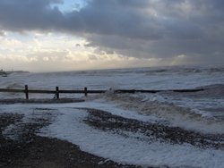 Cleveleys - Stormy seas Wallpaper