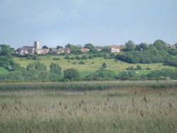 View of Whitton, Lincolnshire, from Faxfleet, East Yorkshire Wallpaper