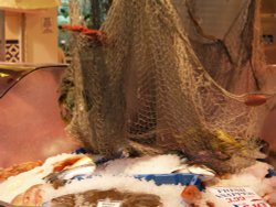 Fish stall, the Covered Market, Oxford Wallpaper