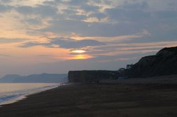 Burton Bradstock - Sunset during May 2008