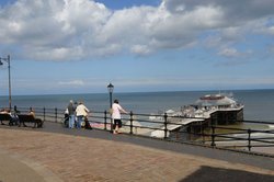 Cromer Pier looking from the Dolphin pub Wallpaper