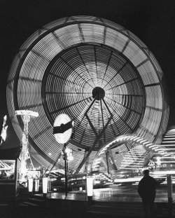 Long exposure of fair at Meadowhall