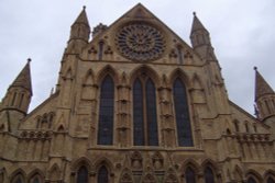 Above the south entrance at York Minster Wallpaper