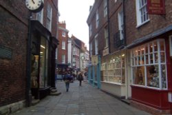 Street approaching south side of York Minster Wallpaper