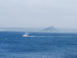 St Michael's Mount taken from the Promenade in Penzance Wallpaper