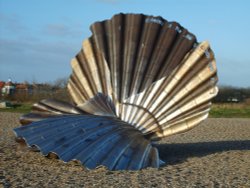 Sculpture on the Beach Wallpaper