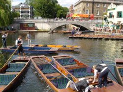 Punts in Cambridge Wallpaper