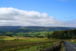 Into Newton from Waddington Fell Wallpaper