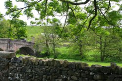 View of the bridge at Slaidburn Wallpaper