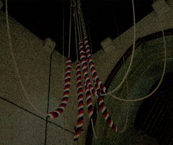 Bell ropes, Steeple Claydon church, Bucks Wallpaper