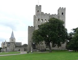 Rochester Castle & Cathedral Wallpaper