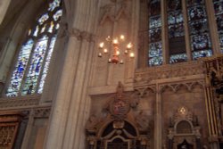 York Minster Chandelier Wallpaper