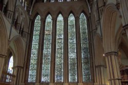 Original 12th Century Windows in York Minster Wallpaper