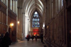 One of the transepts of York Minster Wallpaper