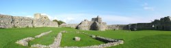 Pevensey Castle a Panorama Wallpaper