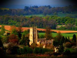 LOMO-ised view of Chipping Campden, Gloucs. Wallpaper