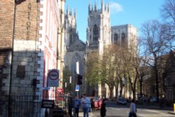 Street Leading to the Minster Wallpaper