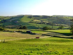 The view from the road leaving Pott Shrigley