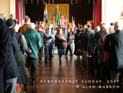 Remembrance 2007 - Standard Bearers at the Town Hall Wallpaper