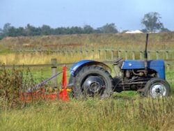 An old tractor at Newport Wallpaper