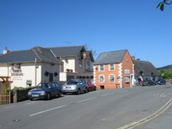 Main road through the village Wallpaper