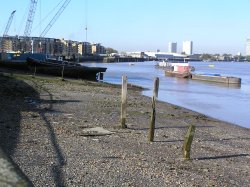 River frontage at Deptford Wallpaper