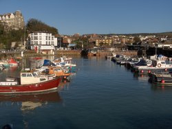 Folkestone - The Marina on a sunny October day Wallpaper