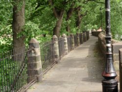 Chester City Walls to the east near Kaleyards and Abby St Wallpaper