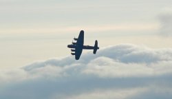 Lancaster displaying over Dartmouth Wallpaper