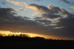 Sunset over Holme next the Sea Wallpaper