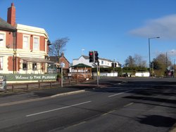 Freckleton - the crossroads during the lunch-time rush hour! Wallpaper