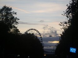 The York Eye at sunset Wallpaper