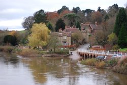 From the footbridge at Arley Wallpaper