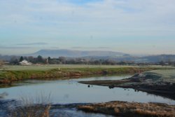 River Ribble and Pendle Hill Wallpaper