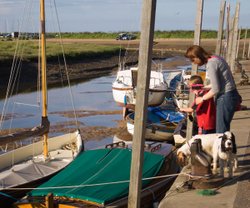 Crabbing at Blakeney, Norfolk