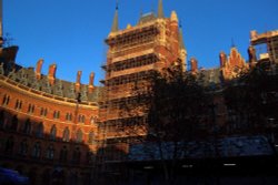 Scaffolding on St. Pancras Station Wallpaper