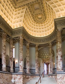 The entrance, Holkham Hall, Norfolk